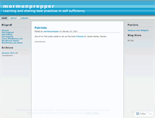 Tablet Screenshot of mormonprepper.wordpress.com