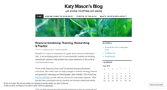 Desktop Screenshot of katymason.wordpress.com