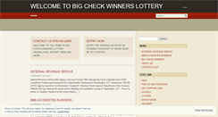 Desktop Screenshot of bigcheckwinners.wordpress.com