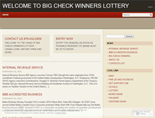 Tablet Screenshot of bigcheckwinners.wordpress.com
