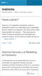 Mobile Screenshot of indomita.wordpress.com