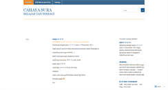 Desktop Screenshot of cahayasura.wordpress.com
