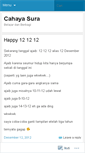 Mobile Screenshot of cahayasura.wordpress.com