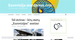 Desktop Screenshot of eurovizija.wordpress.com