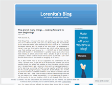 Tablet Screenshot of lorenita0731.wordpress.com