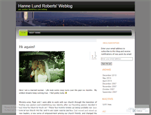 Tablet Screenshot of hannelund.wordpress.com