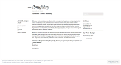 Desktop Screenshot of ibnufebry.wordpress.com