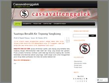 Tablet Screenshot of cassavatrenggalek.wordpress.com