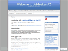Tablet Screenshot of jobseekersaz.wordpress.com