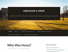 Tablet Screenshot of abrahamsseed.wordpress.com