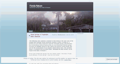 Desktop Screenshot of floridanature.wordpress.com