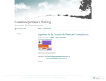 Tablet Screenshot of escueladeparteras.wordpress.com