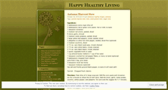 Desktop Screenshot of happyhealthyliving.wordpress.com