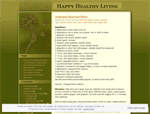 Tablet Screenshot of happyhealthyliving.wordpress.com