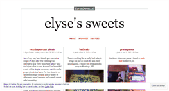 Desktop Screenshot of elysessweets.wordpress.com