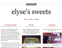 Tablet Screenshot of elysessweets.wordpress.com