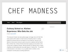 Tablet Screenshot of chefmadness.wordpress.com