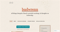 Desktop Screenshot of budwrenn.wordpress.com