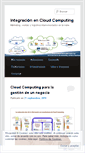 Mobile Screenshot of integracioncloud.wordpress.com