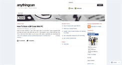 Desktop Screenshot of anythingcan.wordpress.com