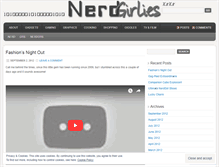 Tablet Screenshot of nerdgirlies.wordpress.com