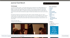 Desktop Screenshot of journalclubmesch.wordpress.com