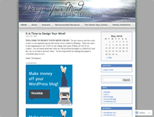Tablet Screenshot of designyourmind.wordpress.com