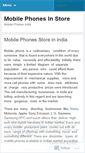 Mobile Screenshot of mobilephonesinstore.wordpress.com