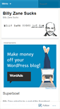 Mobile Screenshot of billyzanesucks.wordpress.com