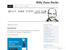 Tablet Screenshot of billyzanesucks.wordpress.com