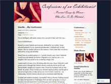 Tablet Screenshot of confessionsofanexhibitionist.wordpress.com