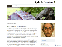 Tablet Screenshot of apielarekool.wordpress.com