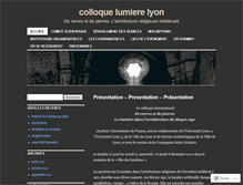 Tablet Screenshot of colloquelumierelyon.wordpress.com