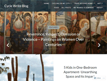 Tablet Screenshot of cyclewriteblog.wordpress.com