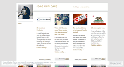 Desktop Screenshot of dignifique.wordpress.com