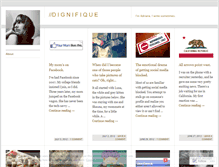 Tablet Screenshot of dignifique.wordpress.com