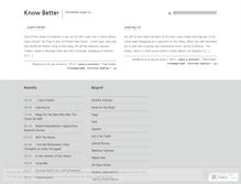 Tablet Screenshot of knowbetter.wordpress.com