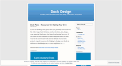 Desktop Screenshot of dockdesign.wordpress.com