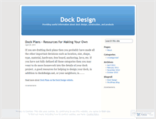 Tablet Screenshot of dockdesign.wordpress.com
