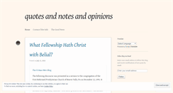 Desktop Screenshot of notablequotesnsuch.wordpress.com