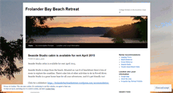 Desktop Screenshot of frolanderbaybeachretreat.wordpress.com