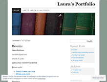 Tablet Screenshot of lauralkportfolio.wordpress.com