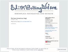 Tablet Screenshot of edithbollingwilson.wordpress.com
