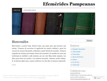 Tablet Screenshot of efemeridespampeanas.wordpress.com