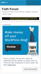 Mobile Screenshot of faithforum.wordpress.com