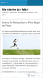 Mobile Screenshot of mesientotanbien.wordpress.com