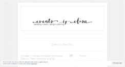 Desktop Screenshot of eventsbyelisa.wordpress.com