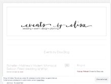 Tablet Screenshot of eventsbyelisa.wordpress.com