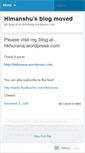 Mobile Screenshot of himanshuk.wordpress.com
