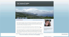 Desktop Screenshot of eatexerciseexplore.wordpress.com